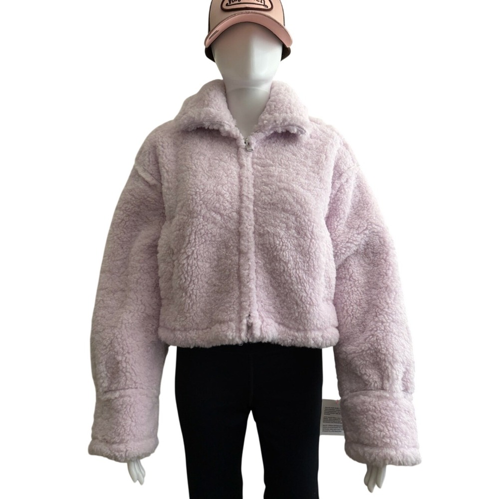 ASOS Lilac Teddy Jacket Size 4